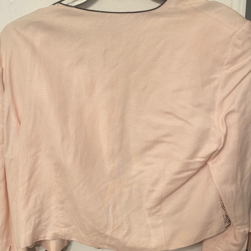 Pink Embroidered Open Jacket - Picture 4 of 5